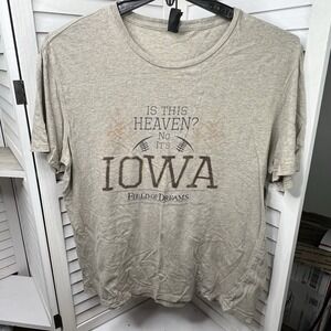 Field of Dreams Iowa T-Shirt Is This Heaven Baseball Graphic Tee District Large